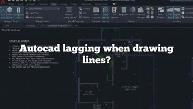 Autocad lagging when drawing lines?