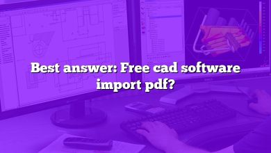 Best answer: Free cad software import pdf?