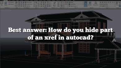 Best answer: How do you hide part of an xref in autocad?