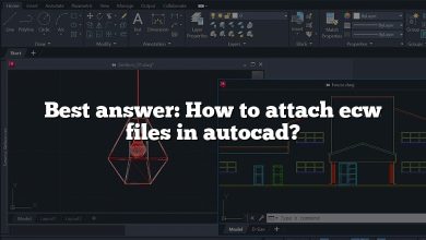 Best answer: How to attach ecw files in autocad?