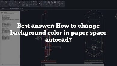 Best answer: How to change background color in paper space autocad?