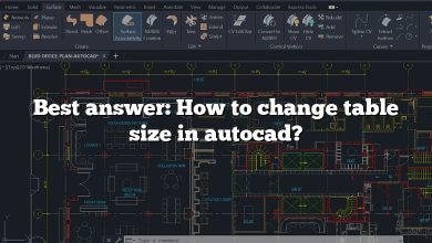 Best answer: How to change table size in autocad?