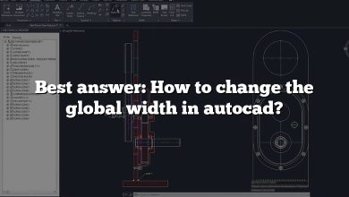 Best answer: How to change the global width in autocad?