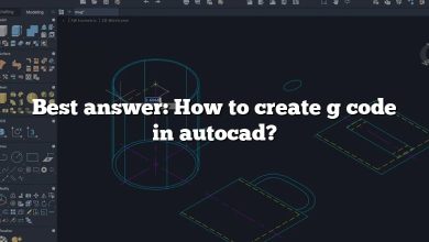 Best answer: How to create g code in autocad?