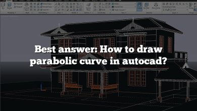 Best answer: How to draw parabolic curve in autocad?