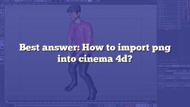 Best answer: How to import png into cinema 4d?