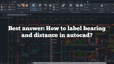 Best answer: How to label bearing and distance in autocad?