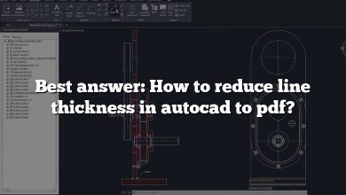 Best answer: How to reduce line thickness in autocad to pdf?