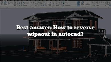 Best answer: How to reverse wipeout in autocad?