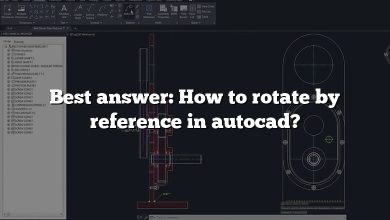 Best answer: How to rotate by reference in autocad?