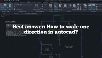 Best answer: How to scale one direction in autocad?