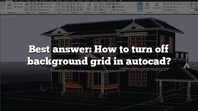 Best answer: How to turn off background grid in autocad?