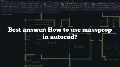 Best answer: How to use massprop in autocad?