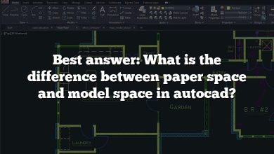 Best answer: What is the difference between paper space and model space in autocad?