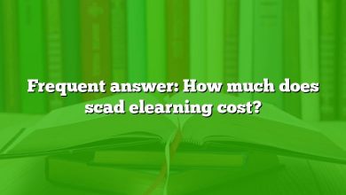 Frequent answer: How much does scad elearning cost?