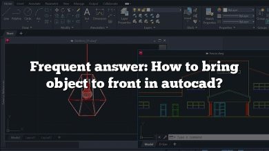 Frequent answer: How to bring object to front in autocad?