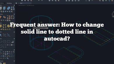 Frequent answer: How to change solid line to dotted line in autocad?