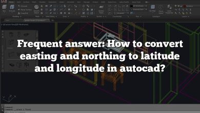 Frequent answer: How to convert easting and northing to latitude and longitude in autocad?