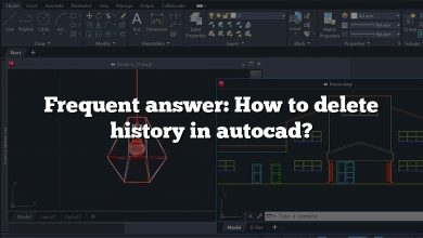 Frequent answer: How to delete history in autocad?