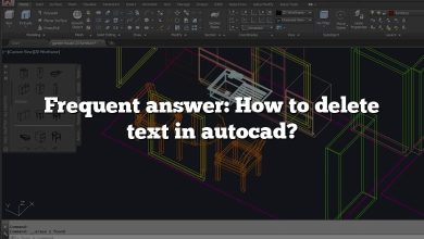 Frequent answer: How to delete text in autocad?