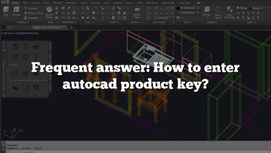 Frequent answer: How to enter autocad product key?