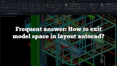 Frequent answer: How to exit model space in layout autocad?