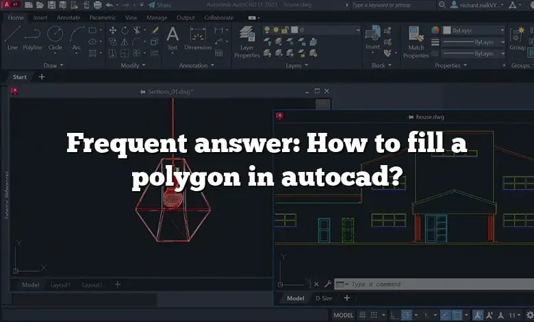 Frequent answer: How to fill a polygon in autocad? - CADdikt
