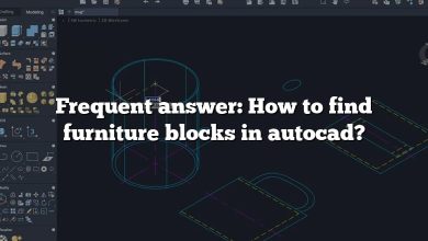 Frequent answer: How to find furniture blocks in autocad?