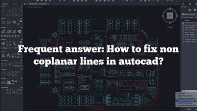 Frequent answer: How to fix non coplanar lines in autocad?