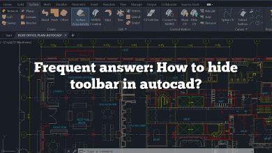 Frequent answer: How to hide toolbar in autocad?