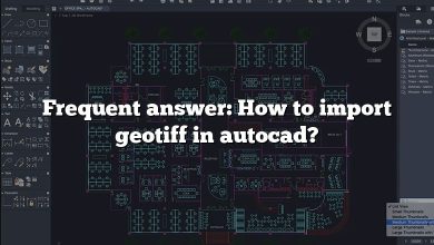 Frequent answer: How to import geotiff in autocad?