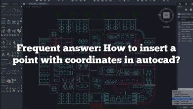 Frequent answer: How to insert a point with coordinates in autocad?