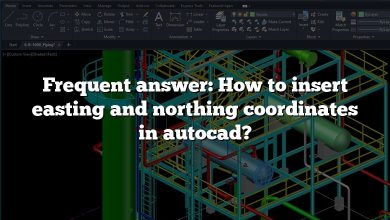 Frequent answer: How to insert easting and northing coordinates in autocad?