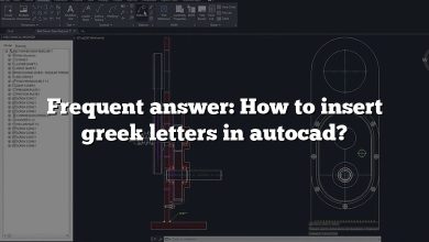 Frequent answer: How to insert greek letters in autocad?