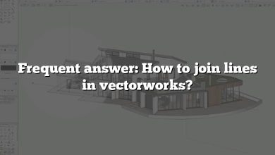 Frequent answer: How to join lines in vectorworks?