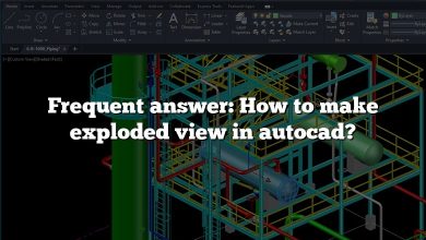 Frequent answer: How to make exploded view in autocad?