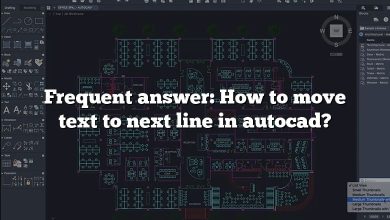 Frequent answer: How to move text to next line in autocad?