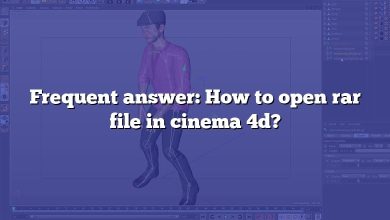 Frequent answer: How to open rar file in cinema 4d?