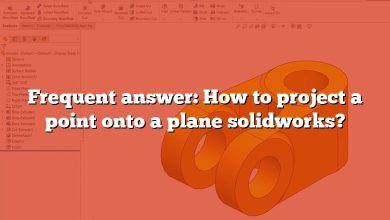 Frequent answer: How to project a point onto a plane solidworks?