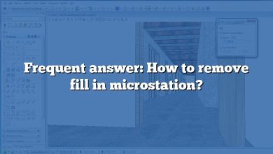 Frequent answer: How to remove fill in microstation?