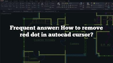 Frequent answer: How to remove red dot in autocad cursor?