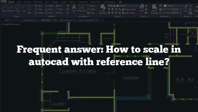 Frequent answer: How to scale in autocad with reference line?