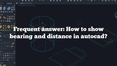 Frequent answer: How to show bearing and distance in autocad?