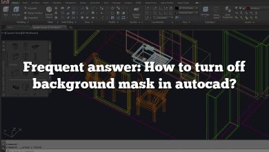 Frequent answer: How to turn off background mask in autocad?