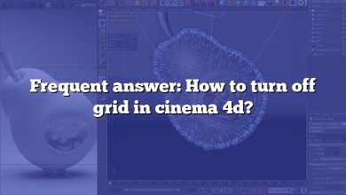 Frequent answer: How to turn off grid in cinema 4d?