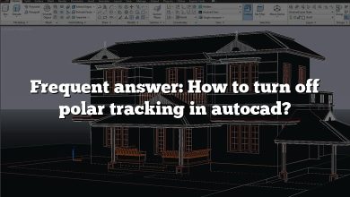Frequent answer: How to turn off polar tracking in autocad?