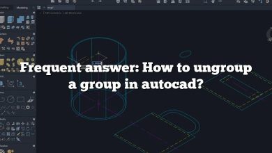 Frequent answer: How to ungroup a group in autocad?