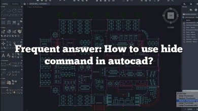 Frequent answer: How to use hide command in autocad?