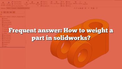 Frequent answer: How to weight a part in solidworks?