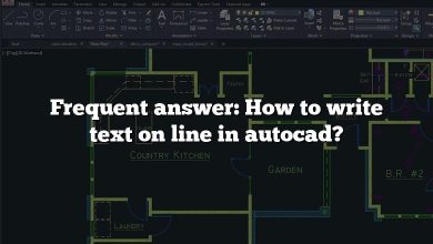 Frequent answer: How to write text on line in autocad?